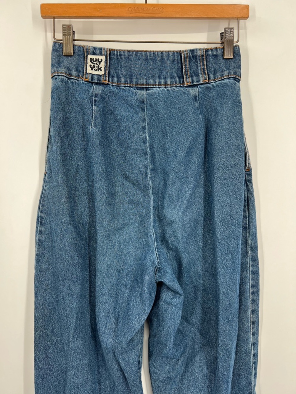 Lucy and Yak Addison Taper Leg High Rise Mom Jeans Organic Cotton 26 - Picture 5 of 8